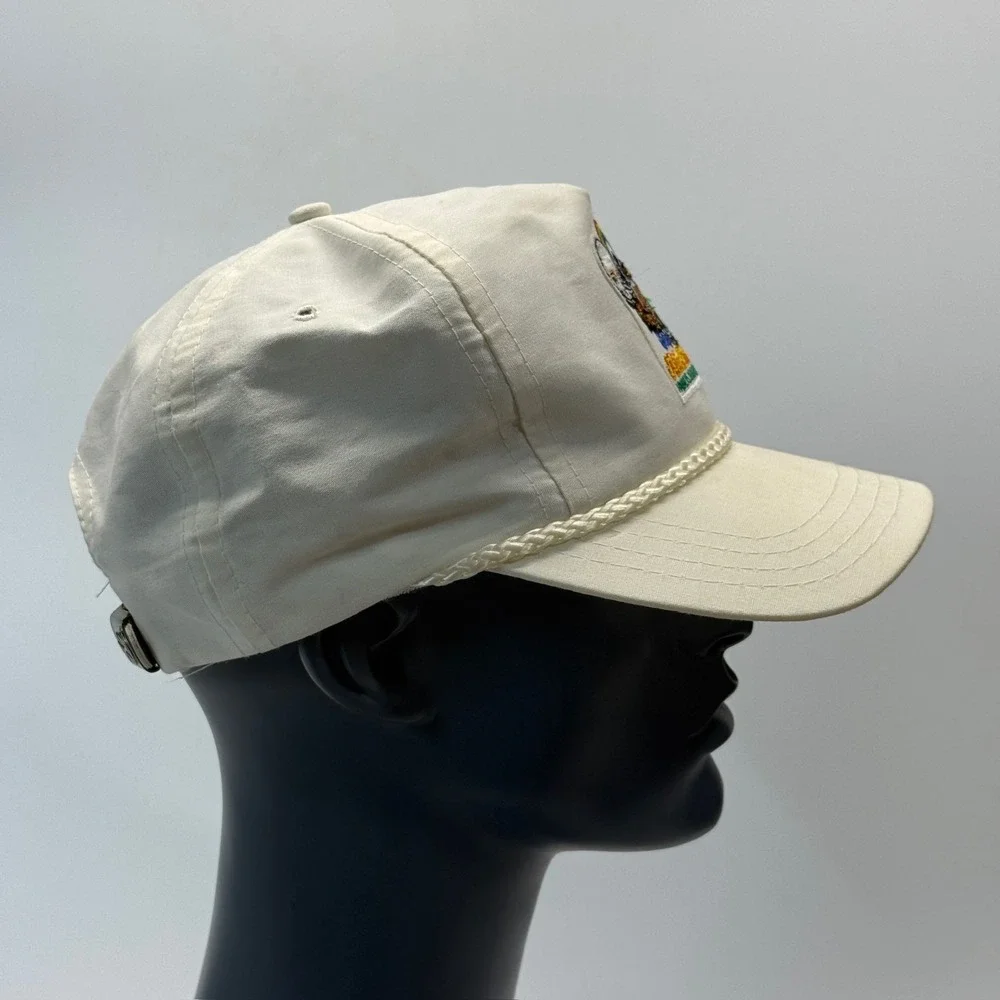 Vintage Eagle Aloha Bowl Strap Hat Hawaii Michigan MSU 1989 80s